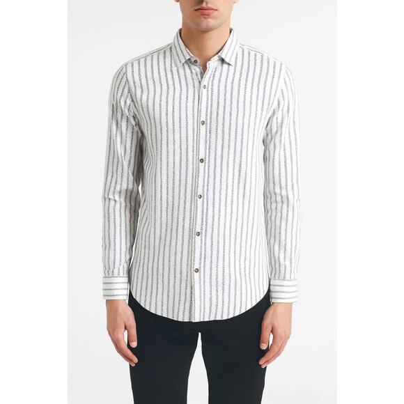 Massimo Dutti Other - Massimo Dutton Men’s Medium Cotton Blue Patterned Button Up Business Shirt